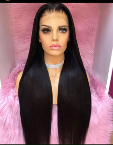 12A Vietnamese Luxury Bone straight super double drawn lace frontal human hair wig