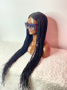 Handmade cornrow braided wig as seen in picture